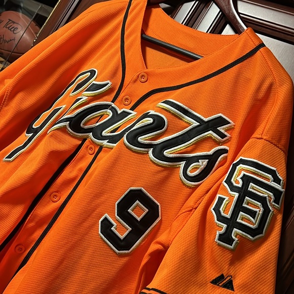 MLB San Francisco Giants World Series Champions 2014 Patch #9 Orange Jersey! - Picture 5 of 10